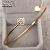 Open Cuff Punk Bracelets & Bangle Fashion Jewelry For Women Men Pulseras Mujer Heartbeat Leaf Arrow Triangle Heart Bracelet
