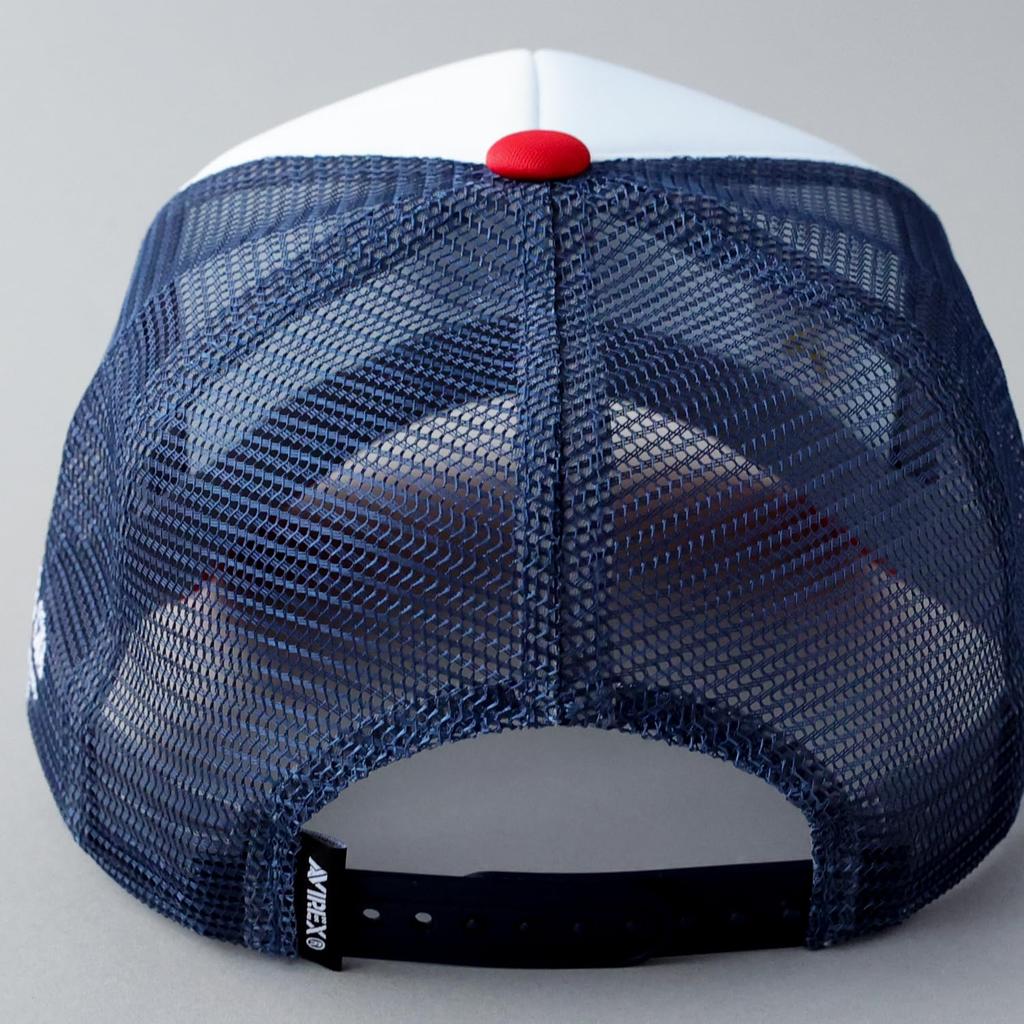 Gorra de Béisbol Militar de Malla Auténtica AFA Blanca [AVIREX], Gorra, Sombrero, Gorra, Para Hombre, Negro, Profundo, Primavera/Verano, Gorra, Logotipo,