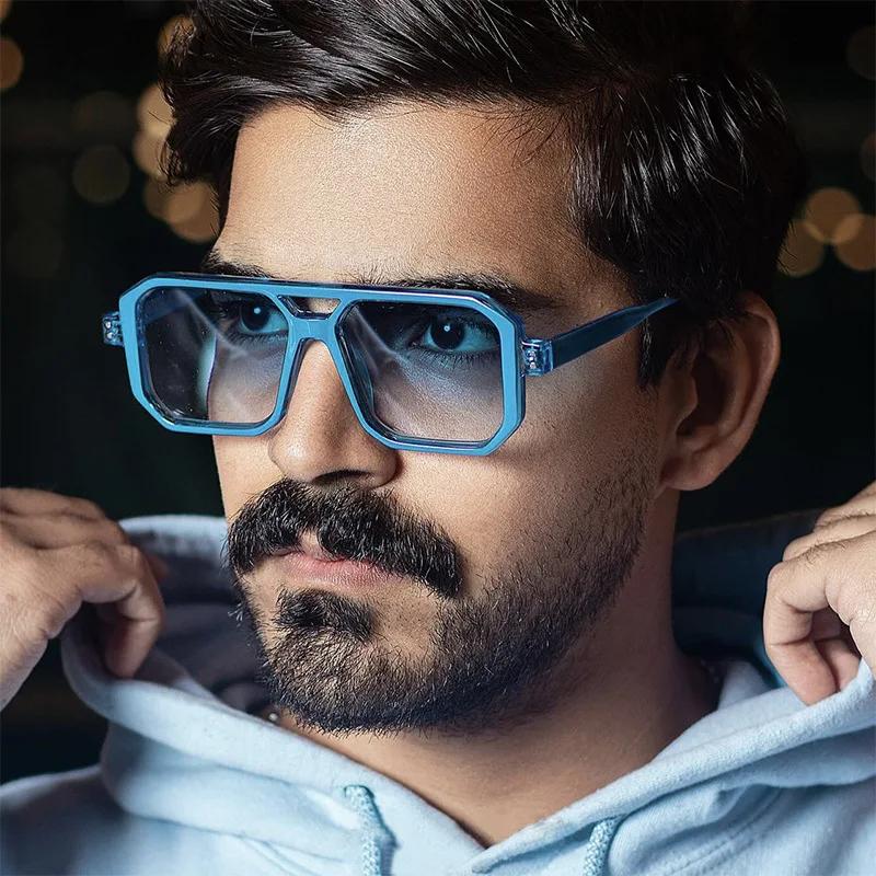 Fashion Square Small Frame Sunglasses Men Mirror Sun glasses Anti-reflective Women Outdoor Eyewear Beach Party Eyeglasses UV400