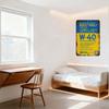 Vintage Weathered W-40 Metal Tin Sign, Rusty Tool & Nut Solution Wall Decor with Wrench Socket Illustration, Tech Oil Service Si