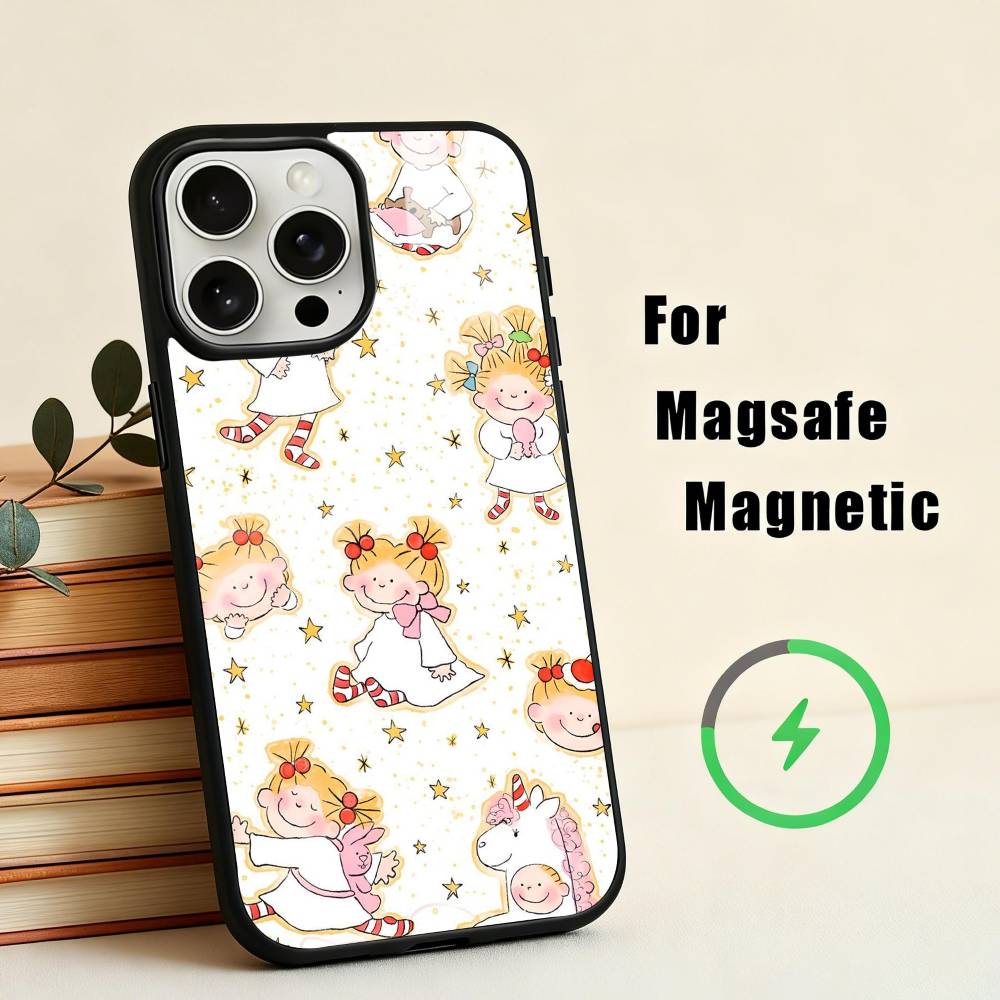 C-COCO-chanS Cute Cartoon Art Phone Case For iPhone17,16,15,14,13,12,11 Plus,Pro Max Magnetic For Magsafe Wireless Charging