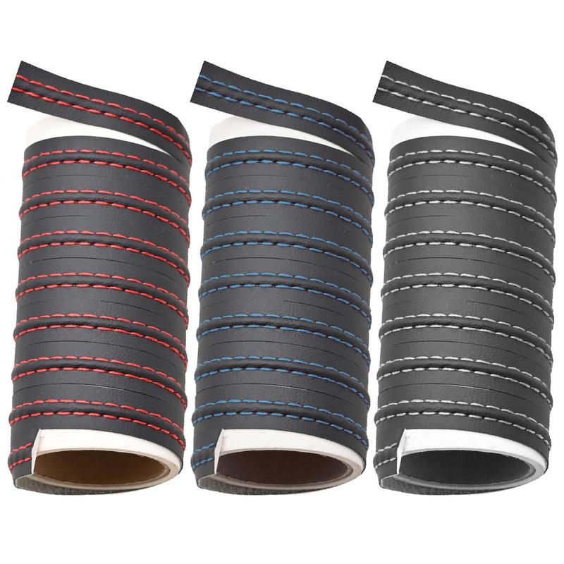 DIY Car Self-adhesive Moulding Trim Decor Line PU Leather Braid Dashboard Strips Car Protection Sticker Car Interior Accessories