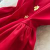 Elegant Sleeveless Satin Dress for Women Luxurious Solid Color Flower Buttons Summer Autumn Formal Evening Party Vestidos