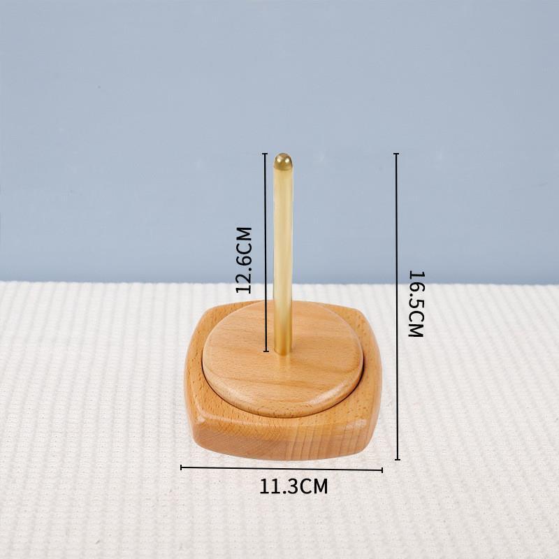 Buche Holz Drehbarer Garn- und Häkelwickler