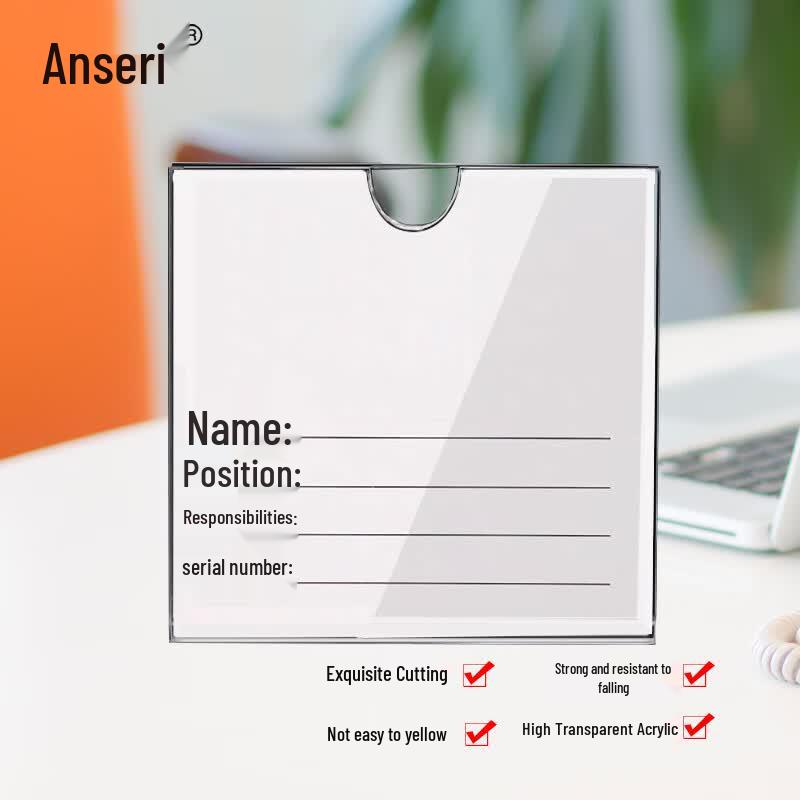 Ansr Acrylic Double-Layer Display Card Holder