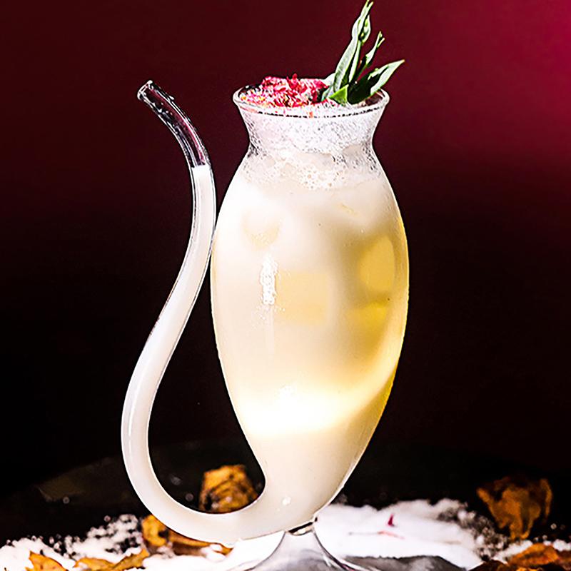 Sklenice na víno Whisky Tepelně odolná sací šťáva Mléko Zkumavka Šálek slámy Kreativní sklenice na víno Vysoce kvalitní skleněný pohár