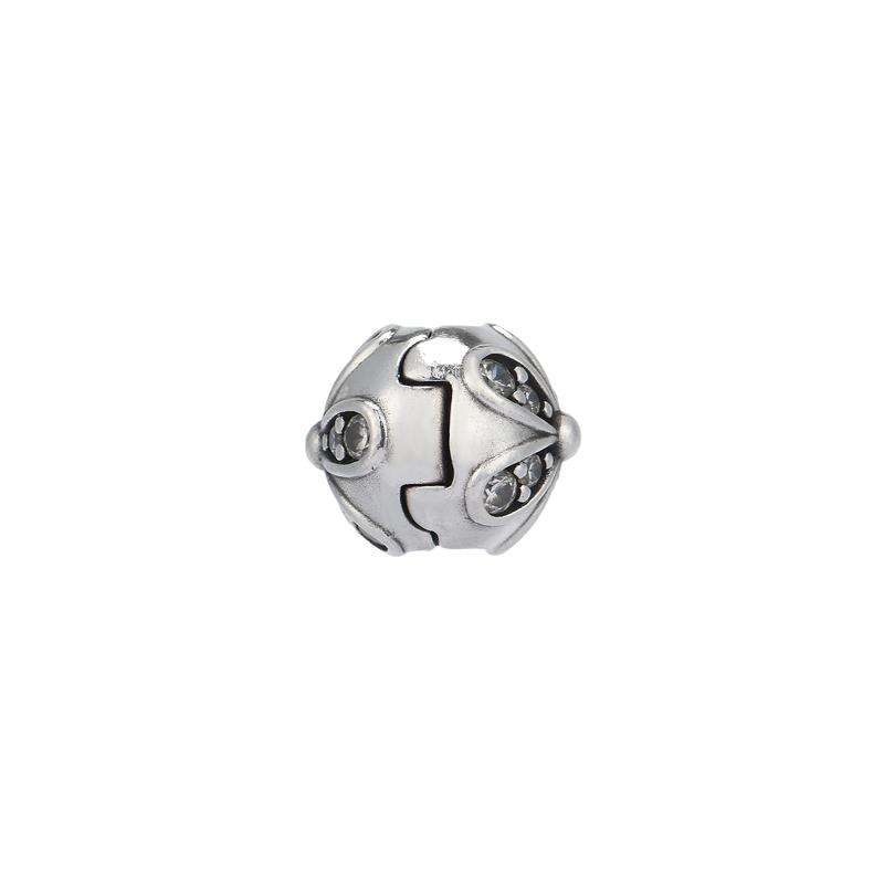 Pandora Dazzling Daisy Bracelet Clip 925 Silver Cubic Zirconia Necklace/Pendant Women's Model 791493CZ