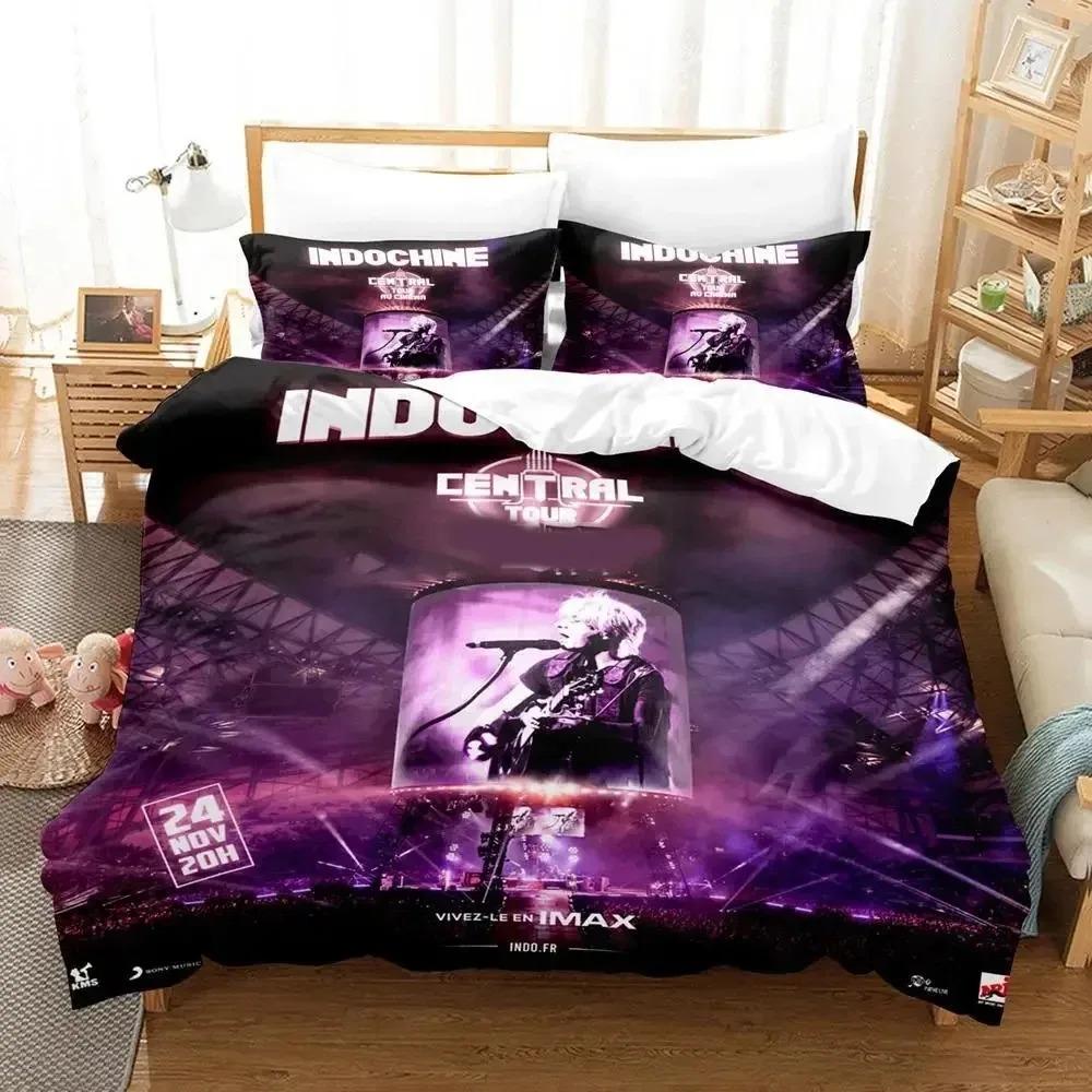 3D Print Indochine Rock Bedding Set Duvet Cover Bed Set Quilt Cover Pillowcase Comforter King Queen Size Boys Adult Bedding Set