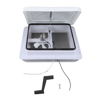14 Inch RV Roof Vent Cargo Universal Roof Vent with 12V Reversible Fan for RV Ventilation