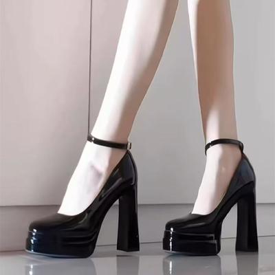 Small Person Is Not Tired of Feet, Single Shoes for Women, Simple Design Feeling Comfortable, Thick Heel and High Heels for Women