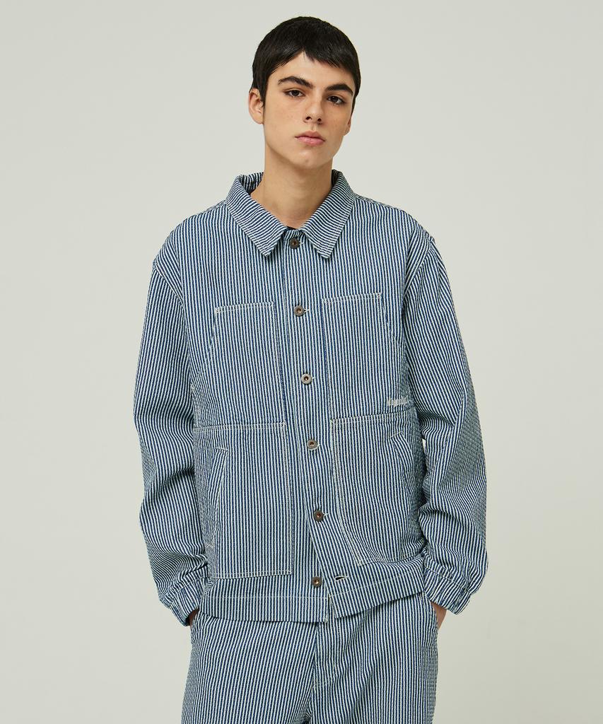Magoodgan Hunter 5509 London Stripe Semi-Overfit Work Jacket