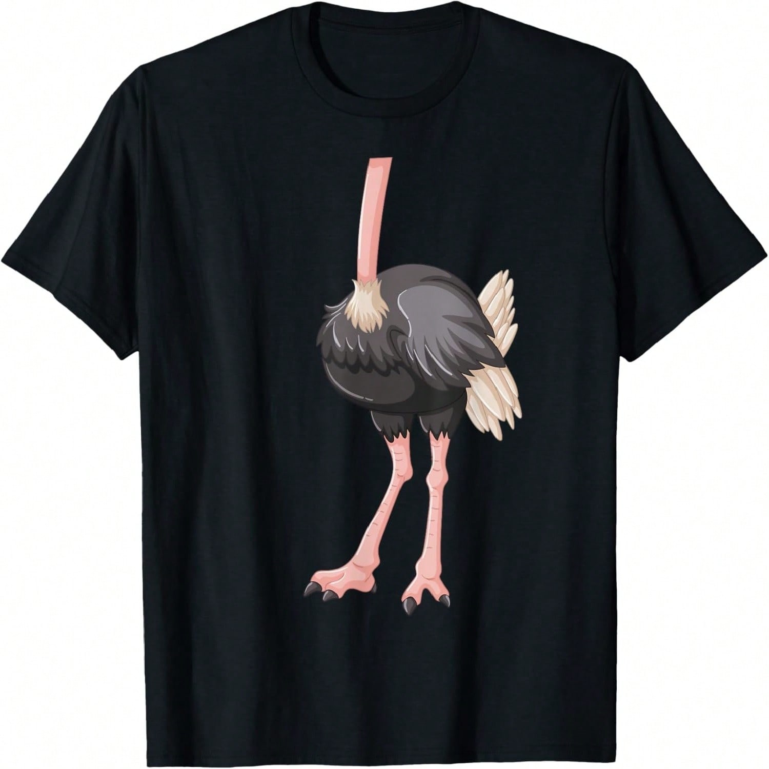 Ostrich Print Landscape - Cute Ostrich T-Shirt S разноцветный