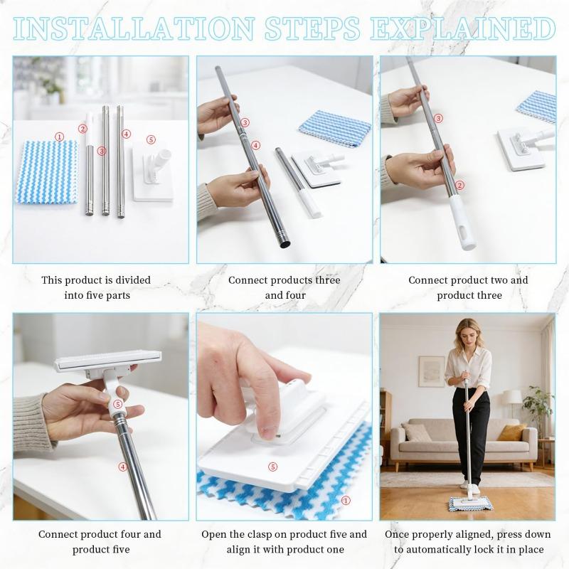 Facial Towel Mop Mini Lazy Reusable Washcloth Cloth Second Use Home Clean No Wash Floor Cleaner Tool Convenient and Portable