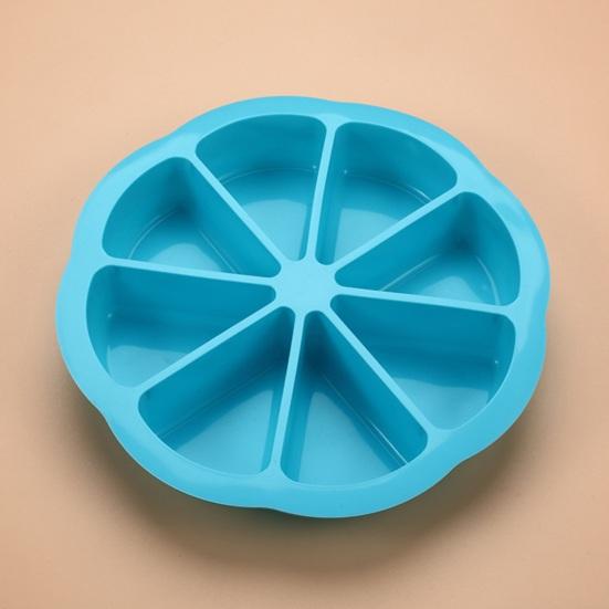 2/3 Stuks 8-Caviteit Siliconen Cakevorm Anti-aanbak Voedselkwaliteit Driehoekige Cakepunten Bakvorm DIY Keuken Maïsbrood Pizza Muffins Bakgereedschap
