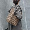 Luxury Silk Satin Tote with Windmill Knot Design - Handwoven, Hollow Niche, Large Capacity, Mother-Child Bag Available