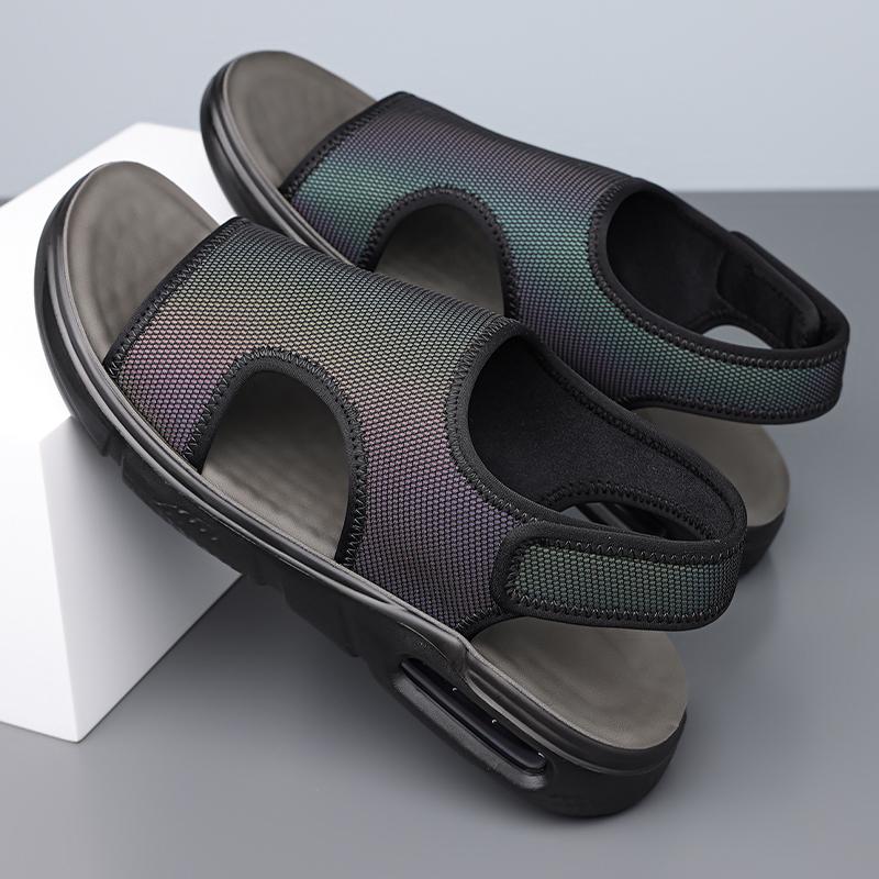 Fashion Summer Fashion Lightweight Men Sandals Man Beach Leather Sandal Luxury Outdoor Non-slip Brand Comfort Beach Casual Male Slippers