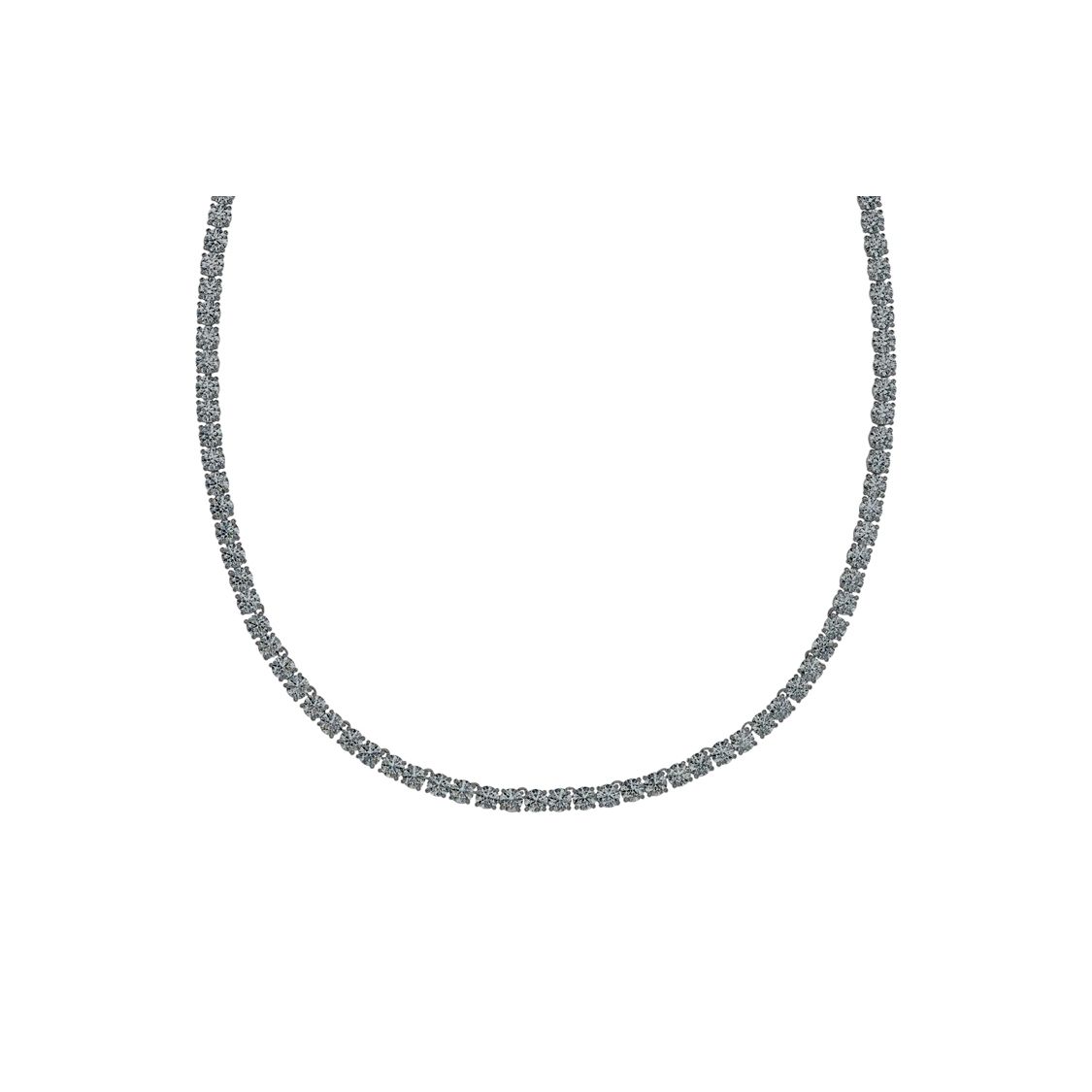 Swarovski Tennis Deluxe Full Circle Necklace Women necklace Black 5517113 Box (Random Color)