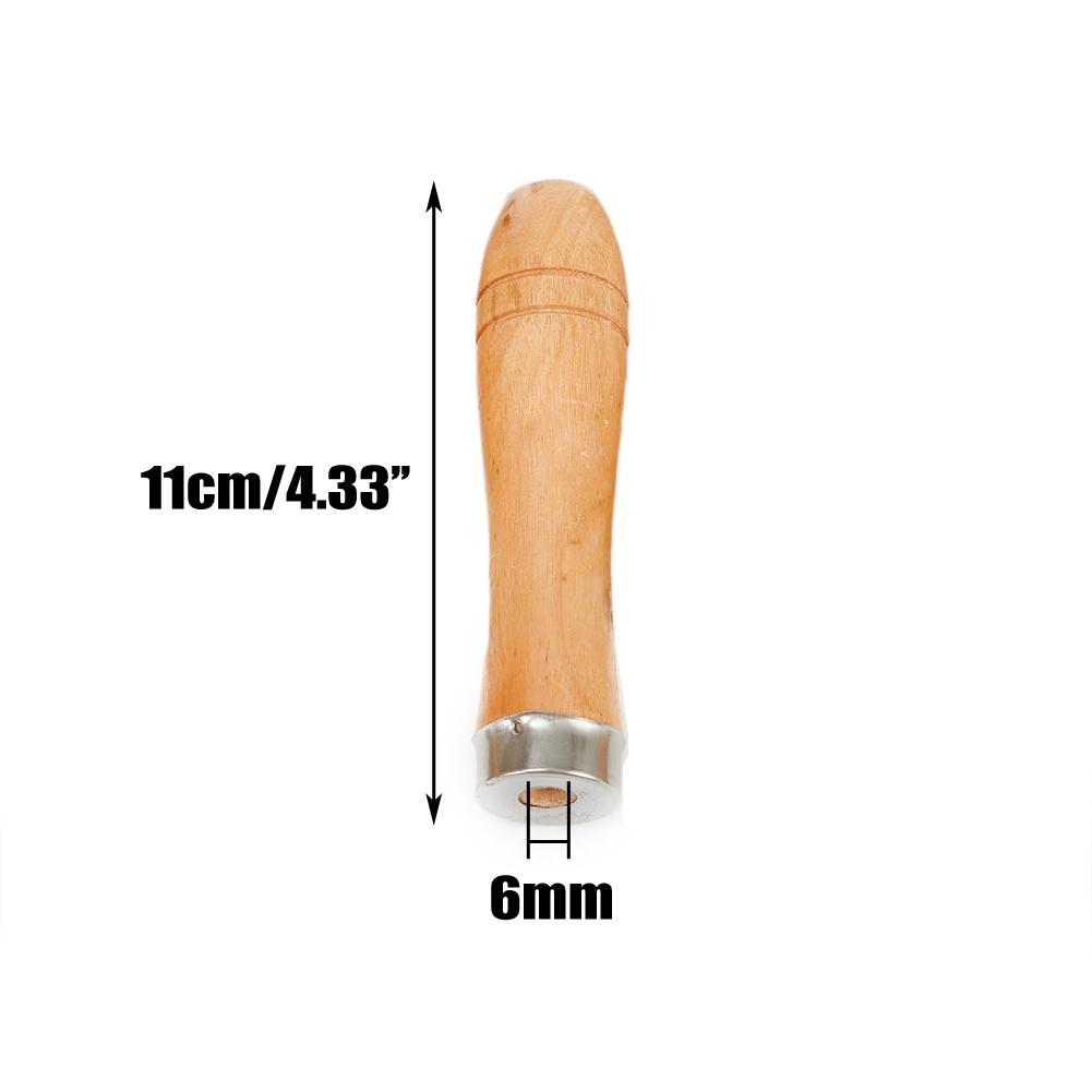11cm Wooden File Handle 5pcs Collar Craft File For