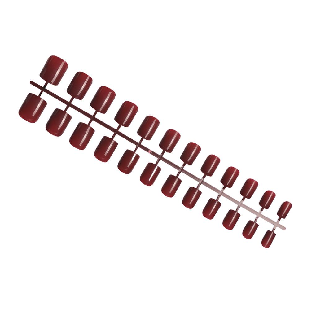 

Square Head Fake Nails Press-on Colorful False Solid Color DIY Matching Beauty Accessories Household Full Cover Art Tips