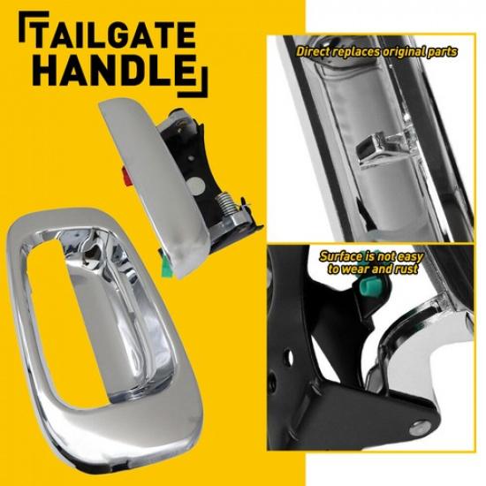 Tailgate Latch Handle & Bezel for 1999-2006 Chevy Silverado 1500/GMC 1500 Sierra