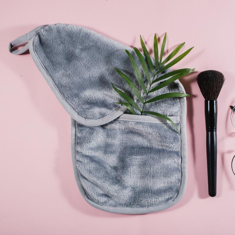 

Quick-Dry Absorbent Beauty Towel - Makeup Remover and Face Wash Towel 18*40 серый