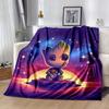 1pc Groot Printing Blanket - Soft, All-Season Throw for Office Blanket, Personalized Gift with Adorable Cartoon Design