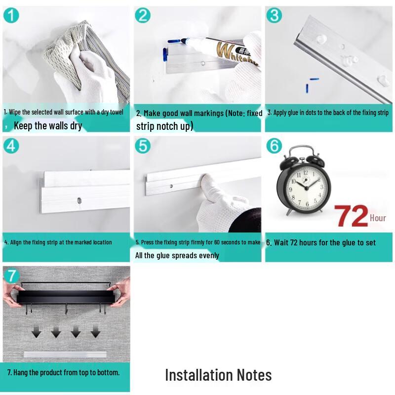 Modern Wall-Mounted Double-Layer Kitchen Storage Rack