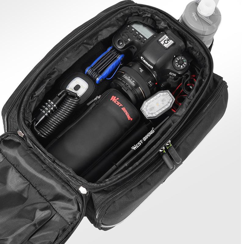 25L Bicycle Carrier Bag MTB Bike Rack Bag Trunk Pannier Cycling Multifunctional Large Capacity Travel Bag With Rain Cover