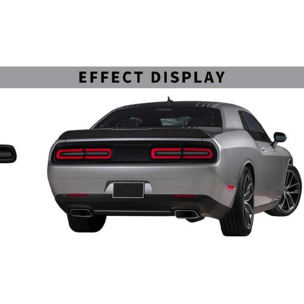 Tail Light Lamp Cover Taillight Guard Trim Bezel for 2015- Dodge Challenger