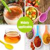 6 Pieces Small Multicolored Silicone Spoons Nonstick Kitchen Spoon Silicone Serving Spoon Stirring Spoon for Kitchen Cooking Baking Stirring Mixing