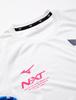Mizuno Training Short Size 32JA1212 N-XT T-Shirt, Sleeve, Moisture-Wicking, Quick-Drying, White, XS,