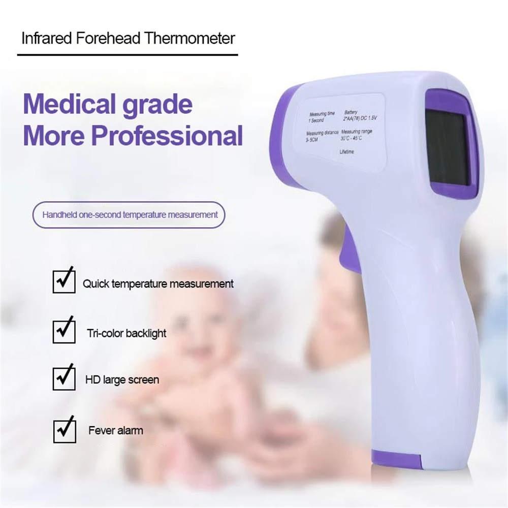 Non-contact Infrared Forehead Thermometer, Touchless Instant Read Digital Infrared Thermometer Gun For Infants And Adults