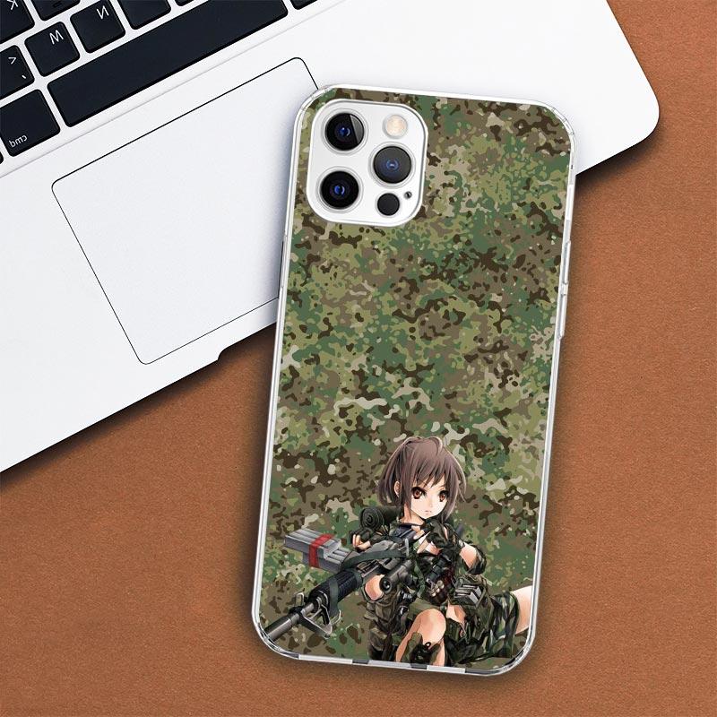 Camouflage Military Phone Case For Apple iPhone 11 12 13 15 14 Pro 7 XR X XS Max 8 Plus + Mini SE Customized Print Soft Cover