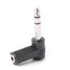 Speaker 90 Degree Male to Female 3.5mm TRS Connector Audio Adapter Plug 6.35mm to 3.5mm Adapter