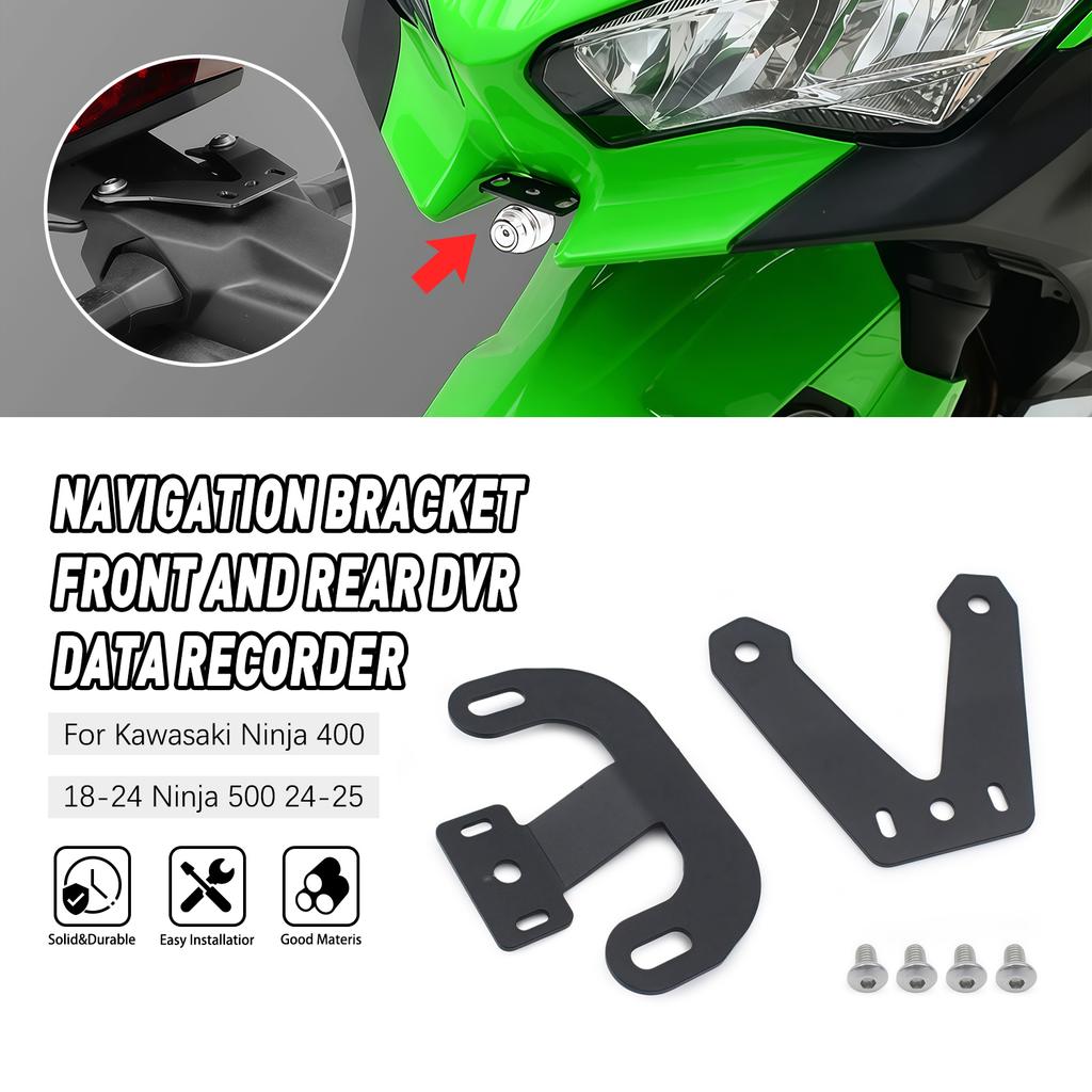 DVR Bracket Riding Navigation Automobile Data Recorder Bracket Accessories for Kawasaki Ninja 400 2018-2024 Ninja500 2024-2025