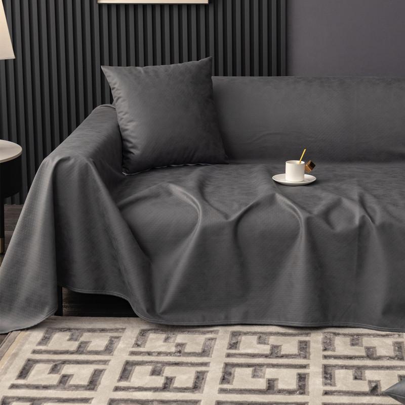 

Waterproof Faux Leather Sofa Cover Anti-Scratch Non-Slip Cushion Universal Four Seasons Non-Stick Wool Cloth 70*70cm