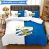 3PCS Ifk Lion Crest Emblem Bedding Set 2D Printing (Includes 1 Duvet Cover + 2 Pillowcases Coreless), Bedroom decor,Fan gift