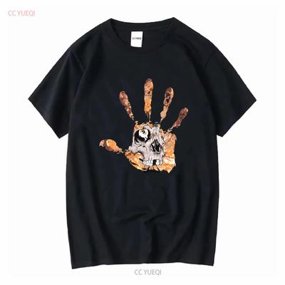 Vintage Y2K Pushead Skull Handprint T Shirt S Skate Punk Misfits Zorlac Metal Vintage Washed Soft Homme Casual Streetwear