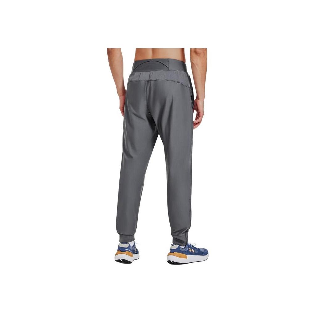 Under Armour Solid Color Running Elastic Casual Sports Pants Men Pants Gray 1379289-025