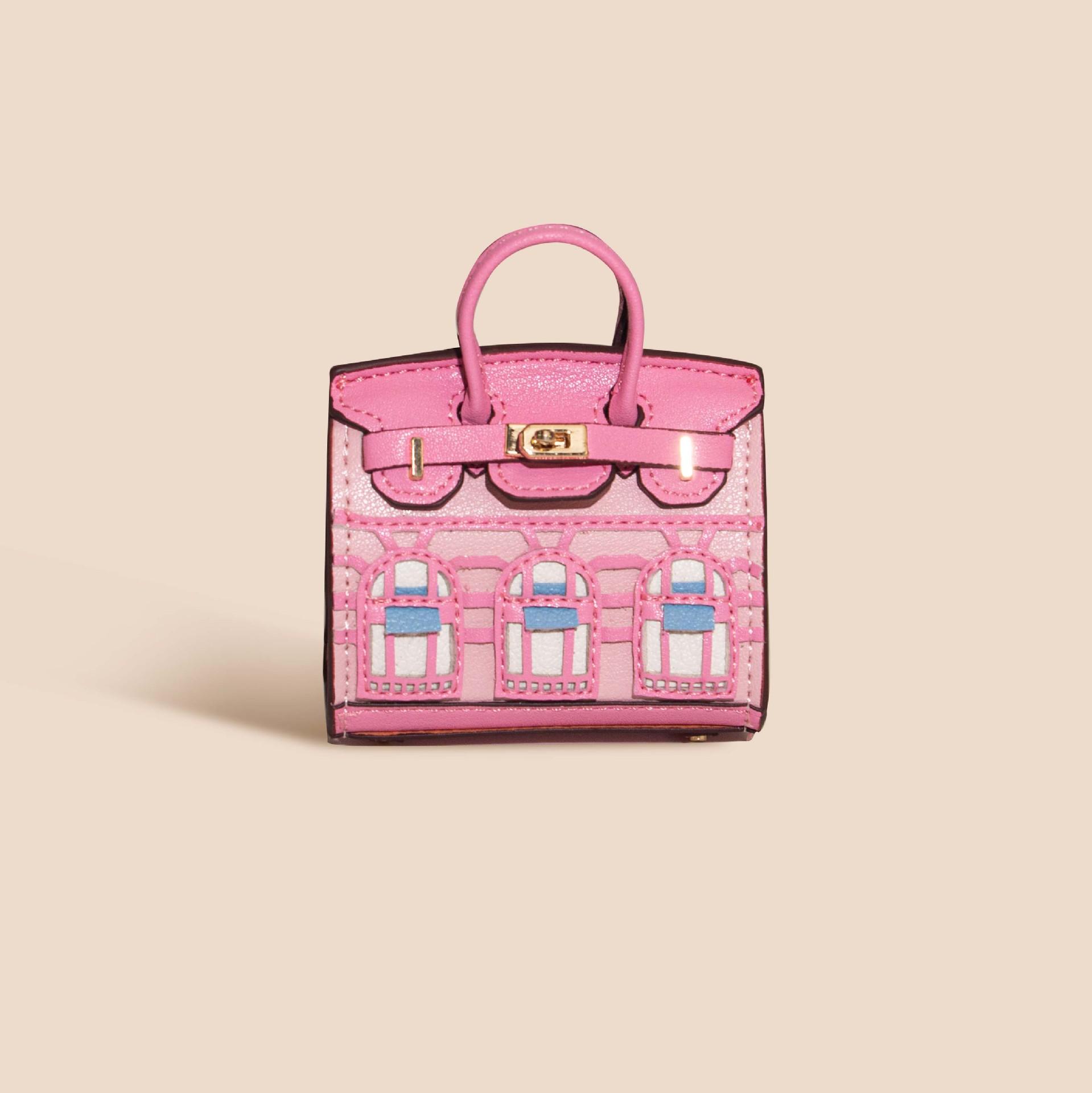 Accessoires de sac, petite maison, sac platine, petit pendentif, pochette pour écouteurs, porte-clés de voiture, mini porte-monnaie créatif,