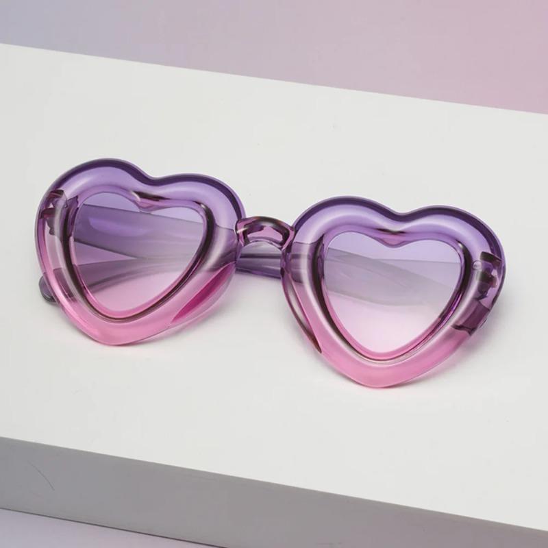 New Kids Heart Sunglasses Candy Color Balloon Pattern UV Protection Boys Girls Infant Outdoor Eyewear