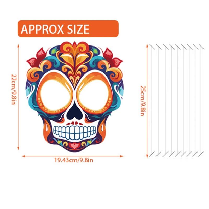 Full Bone Masquerade Masks Costume Masks Carnivals Bar Mexicans Party Cosplays