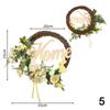 2025 Easter Decoration Wreath Door Hanging Garland Home Bunny Eggs Decoration Pendants Props Artificial Flower Easter Decoration