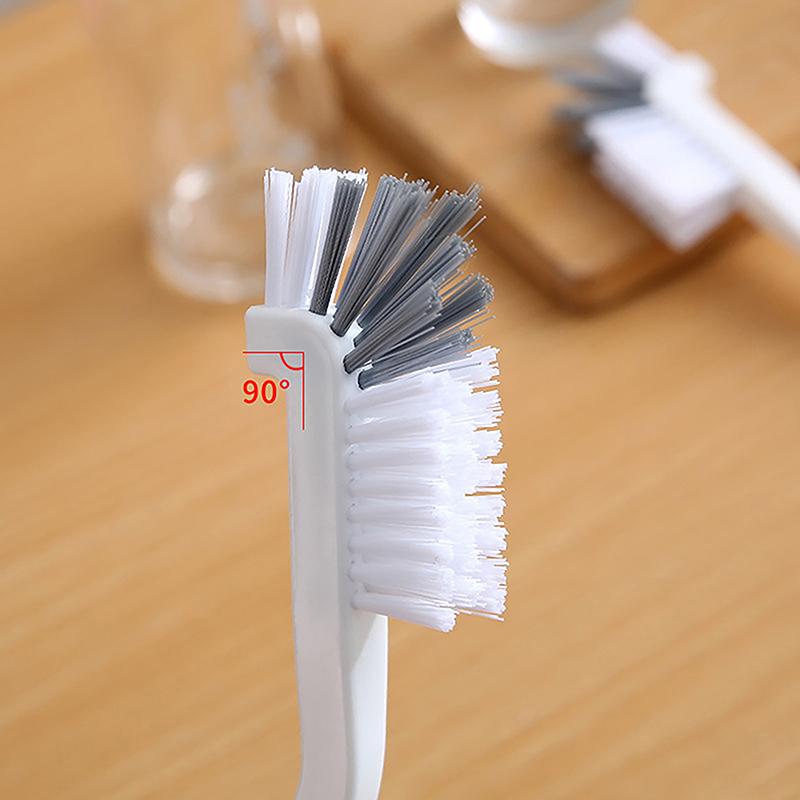 1 Piece Cleaning Brush Long Handle Milk Bottle Glass Tube Cleaning Brush Plastic Cleaning Dish Brush Household Kitchen Tool