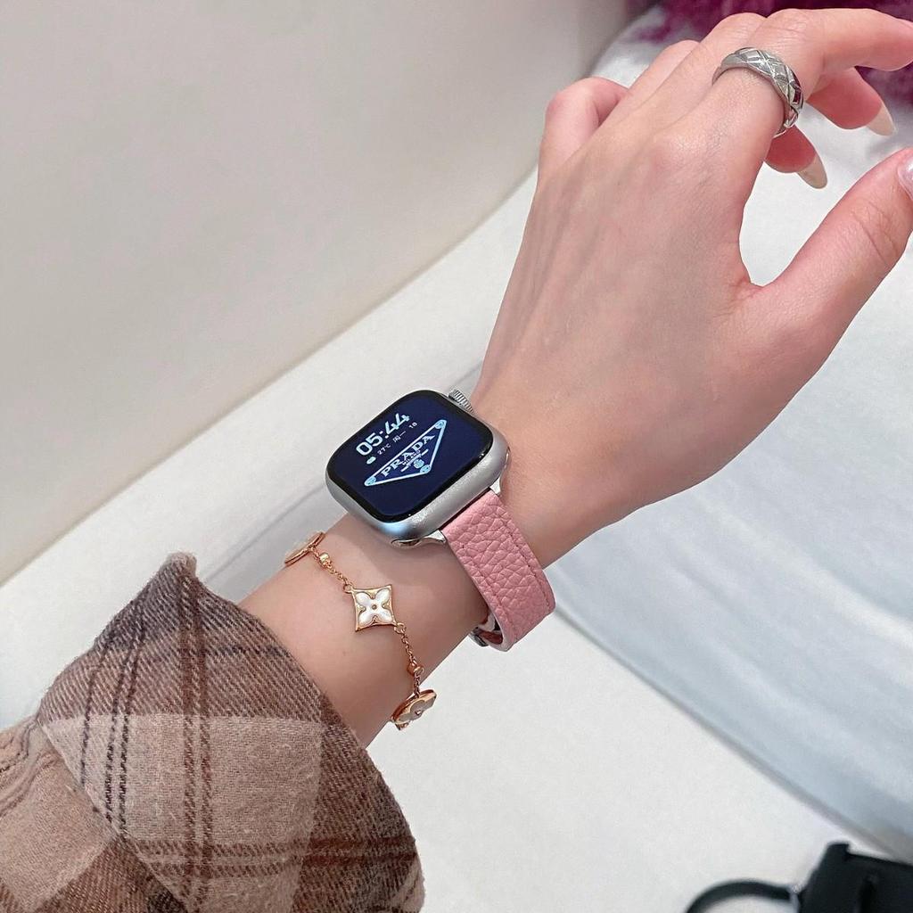 Lychee Grain Magnetic Strap for Apple iWatch, Huawei GT5, and Xiaomi 9 Pro