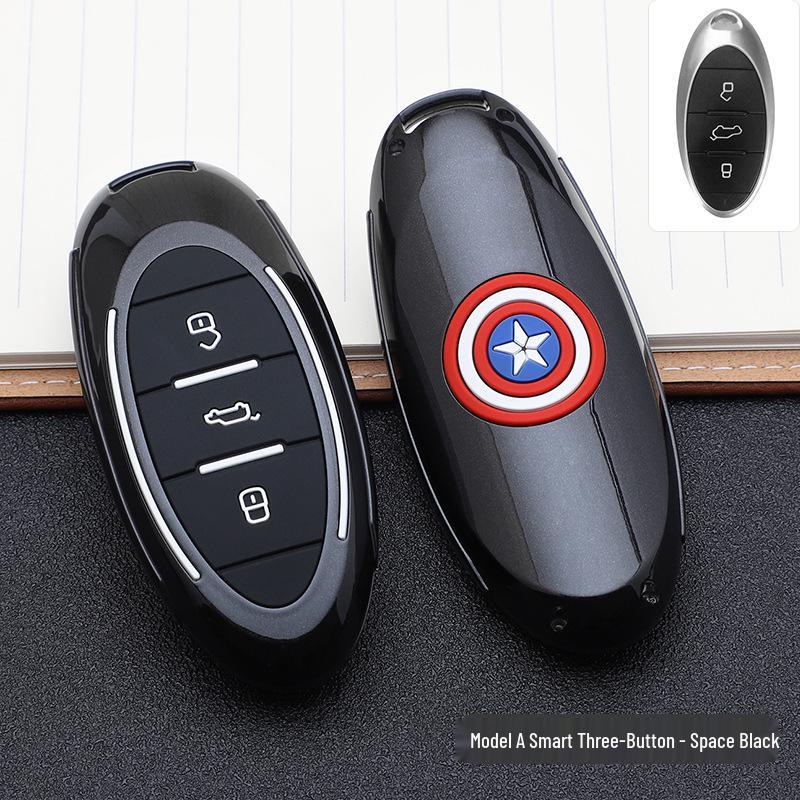 Bestune Marvel Car Key Cover: Stylish, Personalized Remote Case with Buckle Design