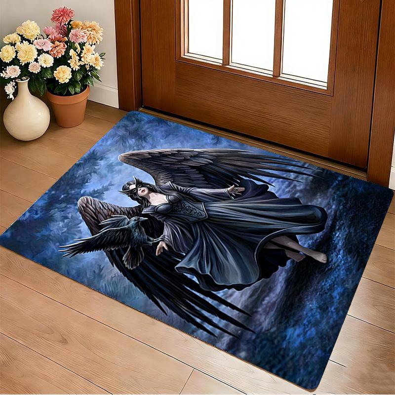 Dark Angel Living Room Nonslip Area Rug Soft Carpet For Bedroom Game Playroom Sofa Office Home Decor Doormat Christmas Gift
