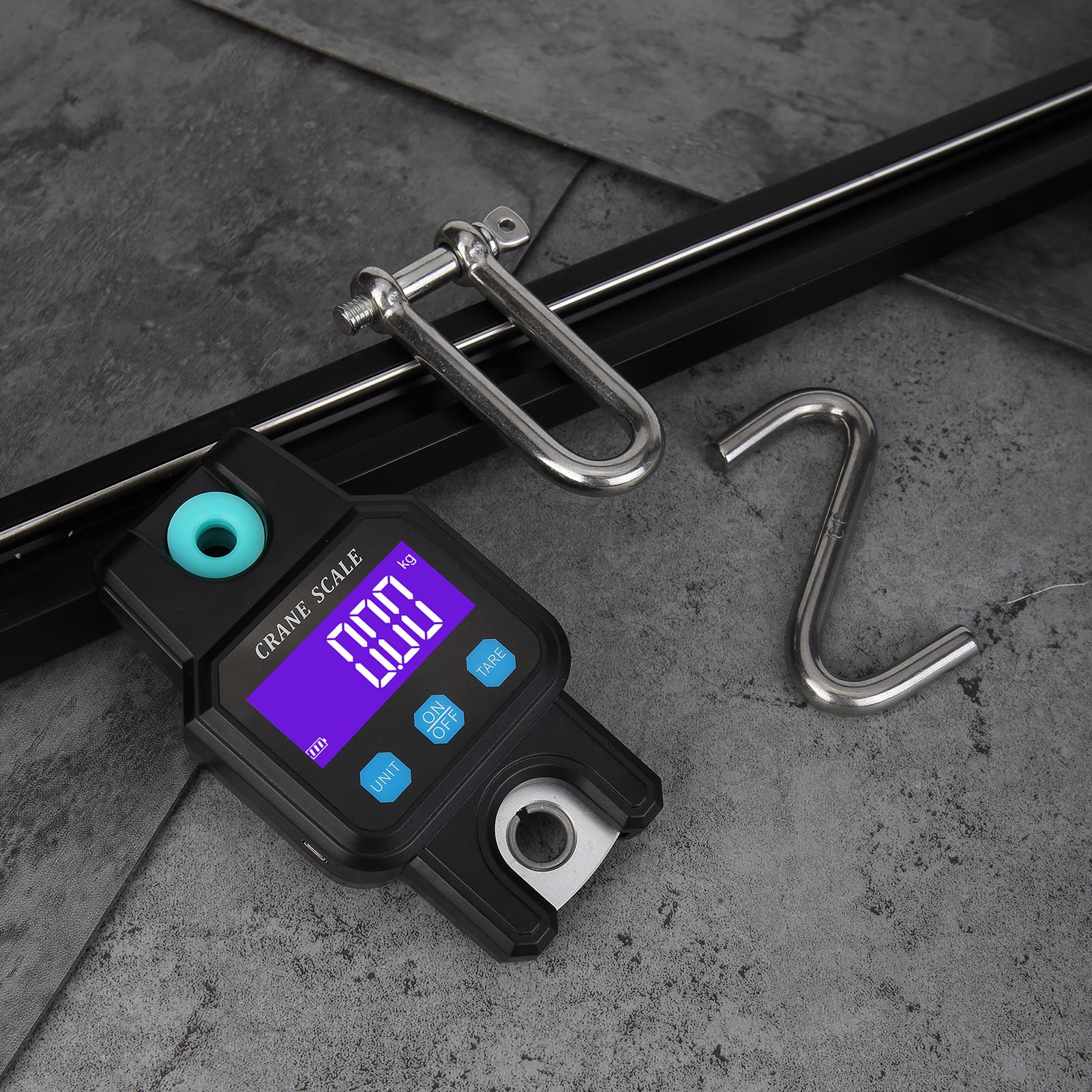 300KGCelsius 600LB Portable Heavy Duty Crane Scale Digital Electronic Hanging Weigher Re able Industrial Hook Scales Unit  Celsius Data Hold