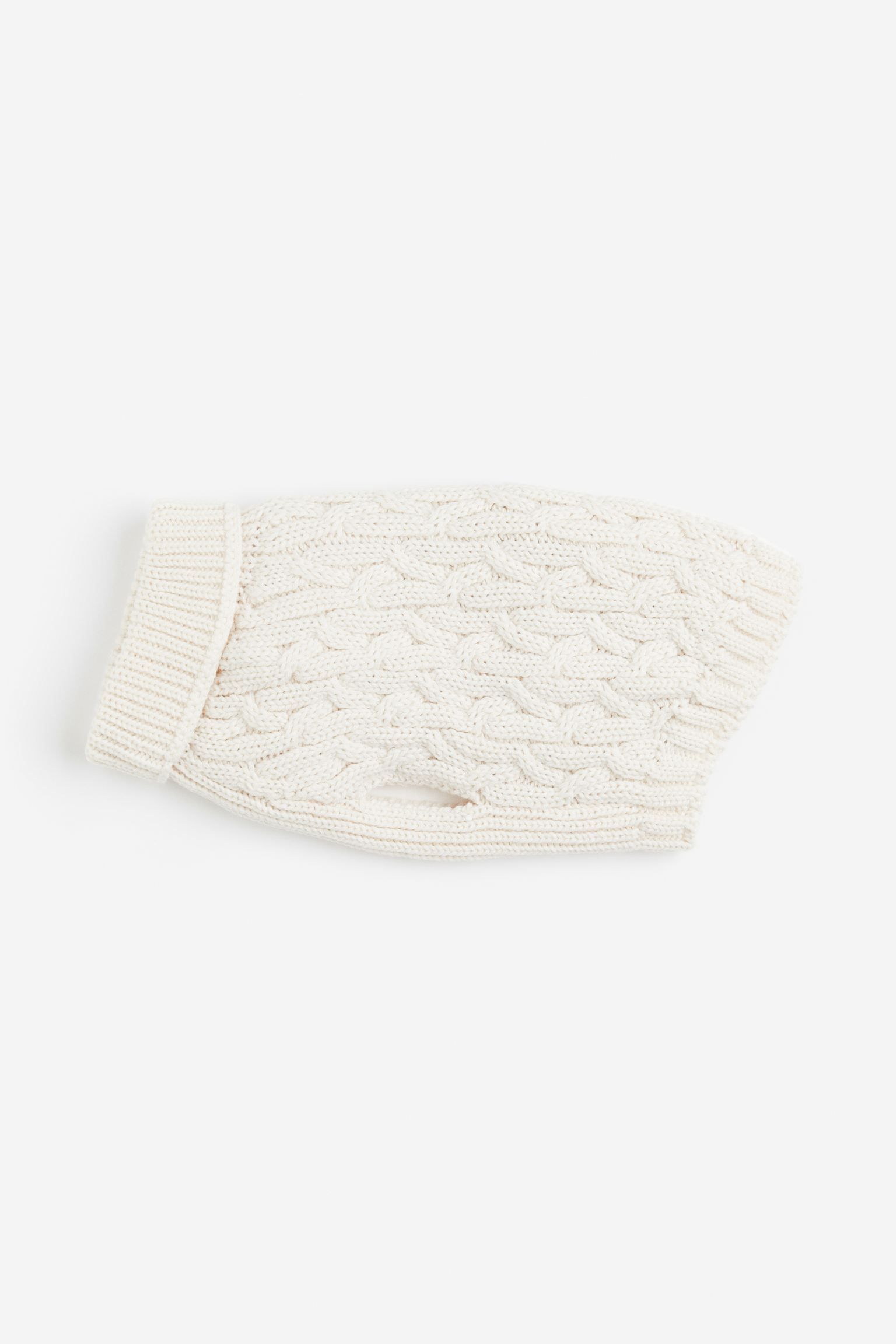 

Cable-knit dog jumper