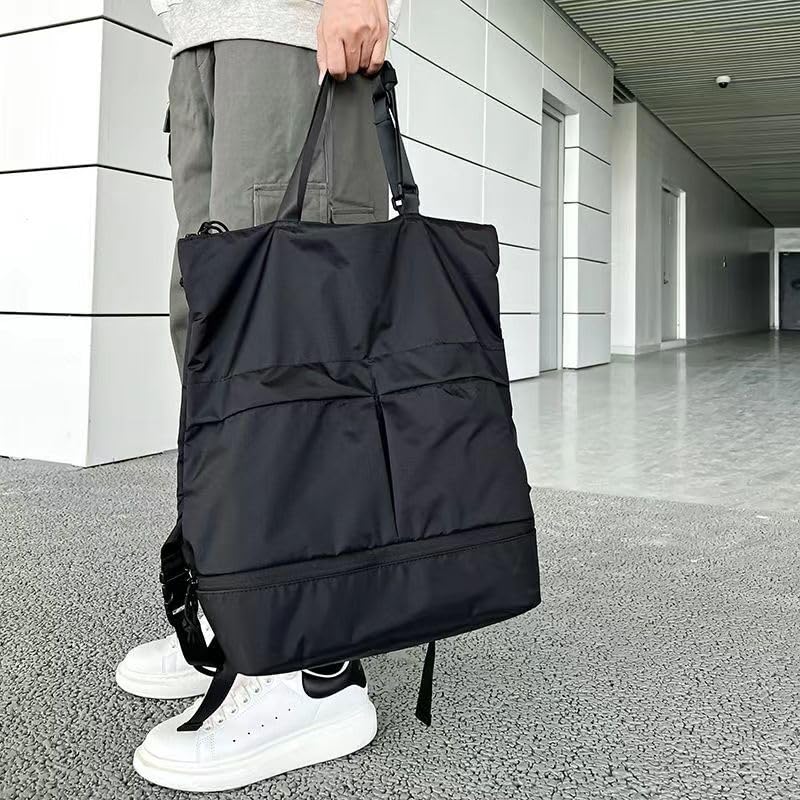 HOLARFAN Tragetasche, multifunktional, großes Fassungsvermögen, Rucksack, umweltfreundliche Tasche, A4-Format, für Damen und Herren, leicht, wasserabweisend, ideal für die Schule